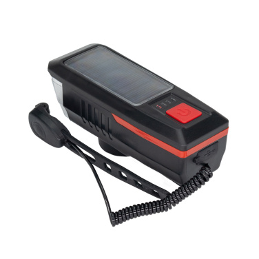 Logo trade corporate gifts picture of: Solar bike light with horn, MC-5