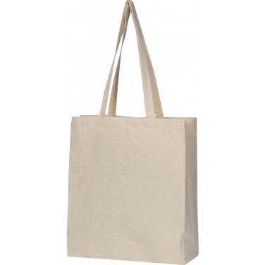 Logo trade promotional giveaway photo of: Organic cotton bag with bottom fold INNSBRUCK