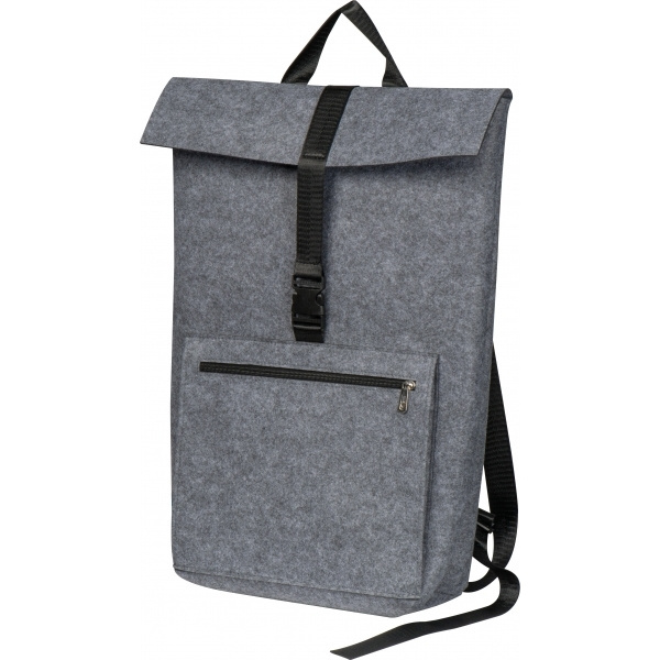 Logo trade promotional gift photo of: RPET Felt Backpack BIRMINGHAM