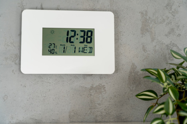 Logo trade promotional giveaways image of: Wall clock BELGRADE