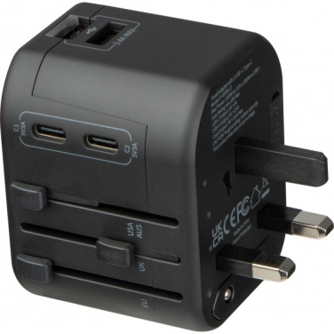 Logo trade corporate gifts picture of: Travel Adapter Maracena