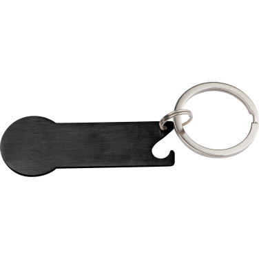 Logotrade promotional item picture of: Keyring with shopping cart chip STICKIT