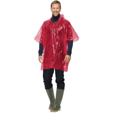 Logotrade business gift image of: Xina rain poncho in storage ball with keychain