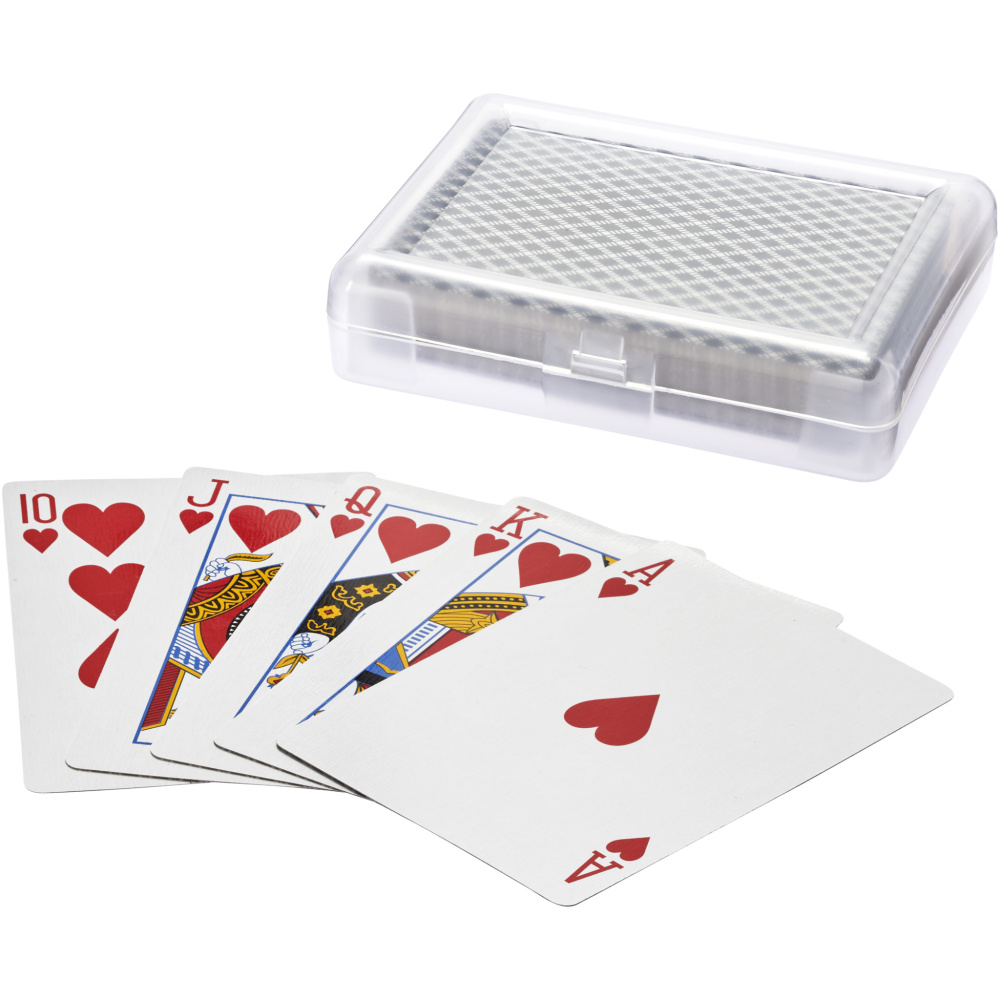 Logo trade advertising products image of: Reno playing cards set in case