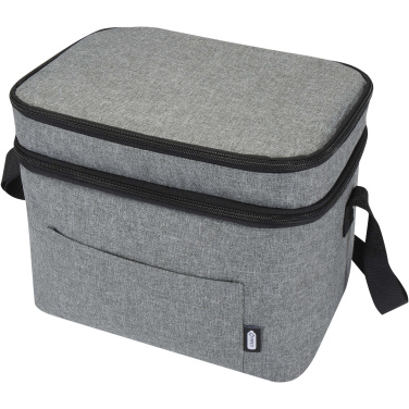 Logotrade promotional giveaway image of: Tundra GRS RPET double compartments cooler bag 13L