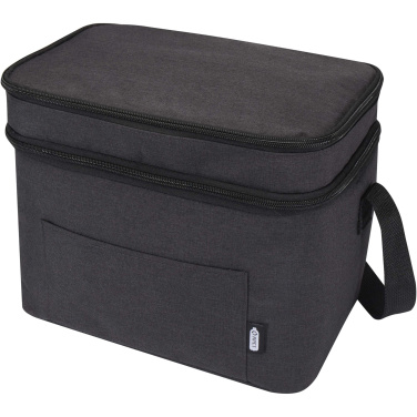 Logo trade business gifts image of: Tundra GRS RPET double compartments cooler bag 13L