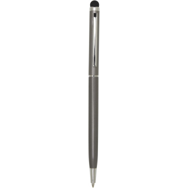 Logo trade promotional products image of: Ore aluminium ballpoint pen with stylus