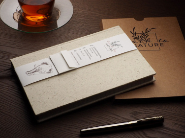Logo trade advertising product photo of: Recycled Elephant Poo Notebook 209734400