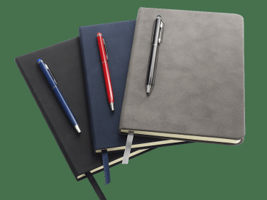 Logo trade promotional products image of: Magnetic notebook with a pen 124715100