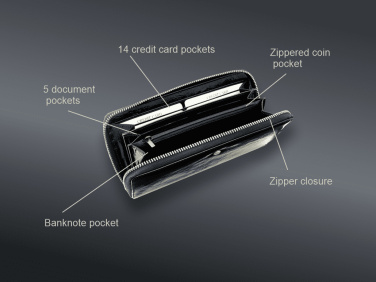 Logo trade business gifts image of: Wallet 36008200