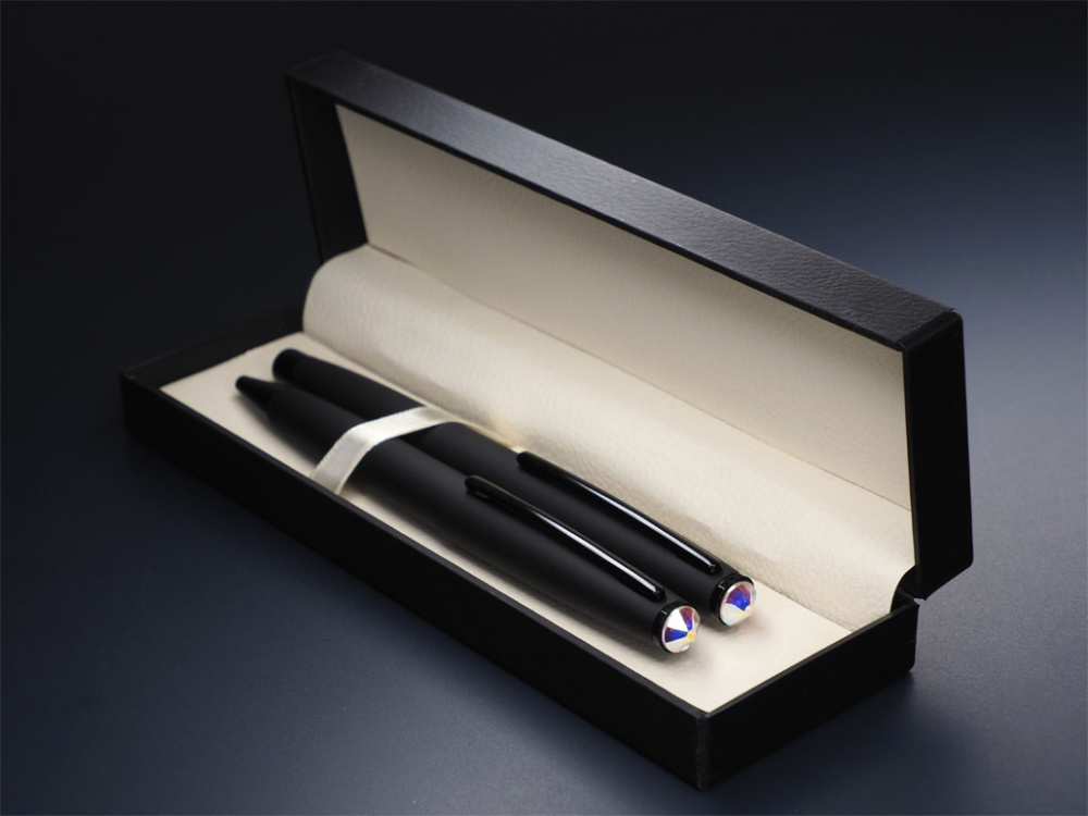 Logo trade corporate gifts image of: Swarovski Crystal Pen set 1236036