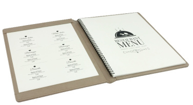Logo trade promotional giveaways picture of: Menu cover 1078119