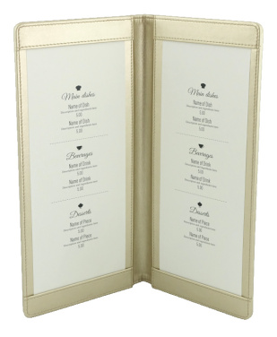 Logo trade promotional giveaways image of: Menu cover 1062119