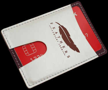 Logo trade business gift photo of: Credit card holder 544119