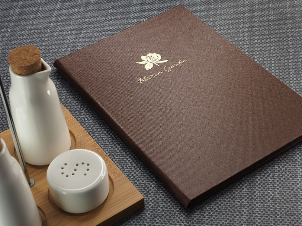 Logo trade business gift photo of: Menu cover 1719280