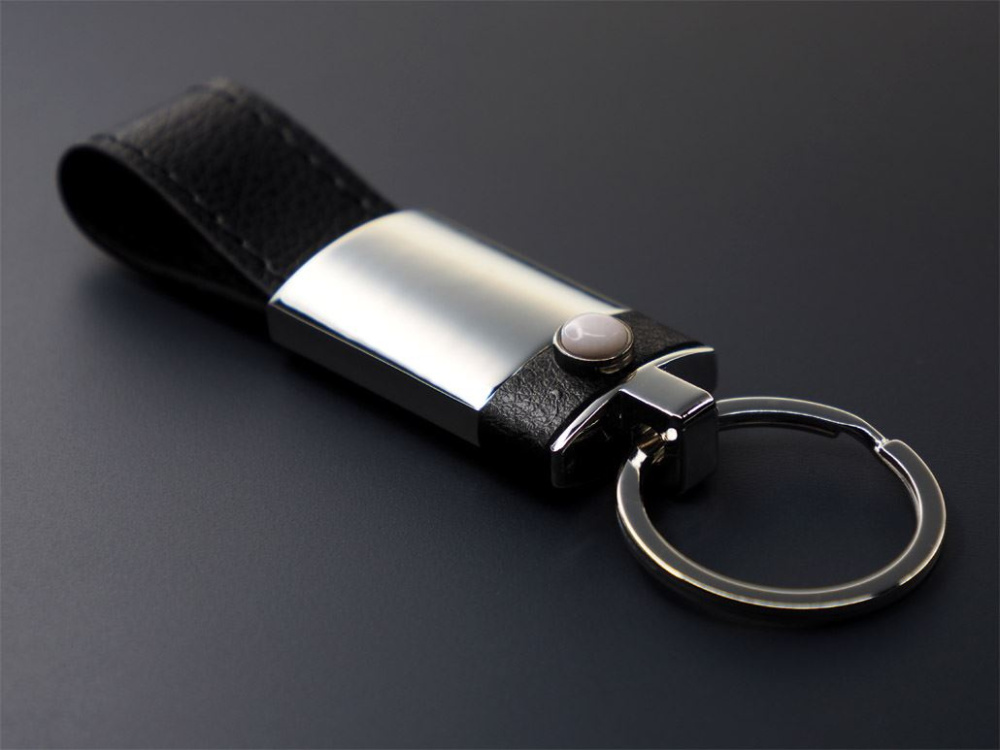 Logo trade promotional merchandise photo of: Opal stone Keyring 1294095