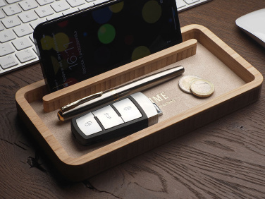 Logo trade promotional giveaways picture of: Wooden desk organiser 1850292