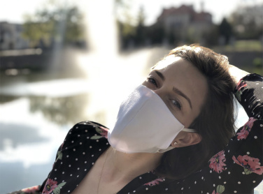 Logo trade promotional giveaways image of: VENUS PRO cotton face mask with a pocket an HEPA filter 1378165