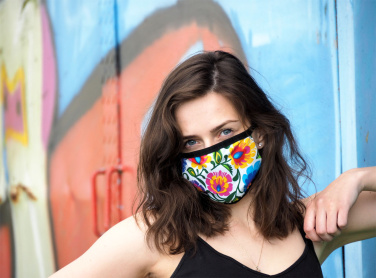 Logotrade promotional gift picture of: MARS PRO cotton mask (size M) with pocket and HEPA filter 1380165