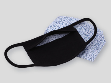 Logo trade promotional merchandise image of: MARS PRO cotton mask (size M) with pocket and HEPA filter 1380165