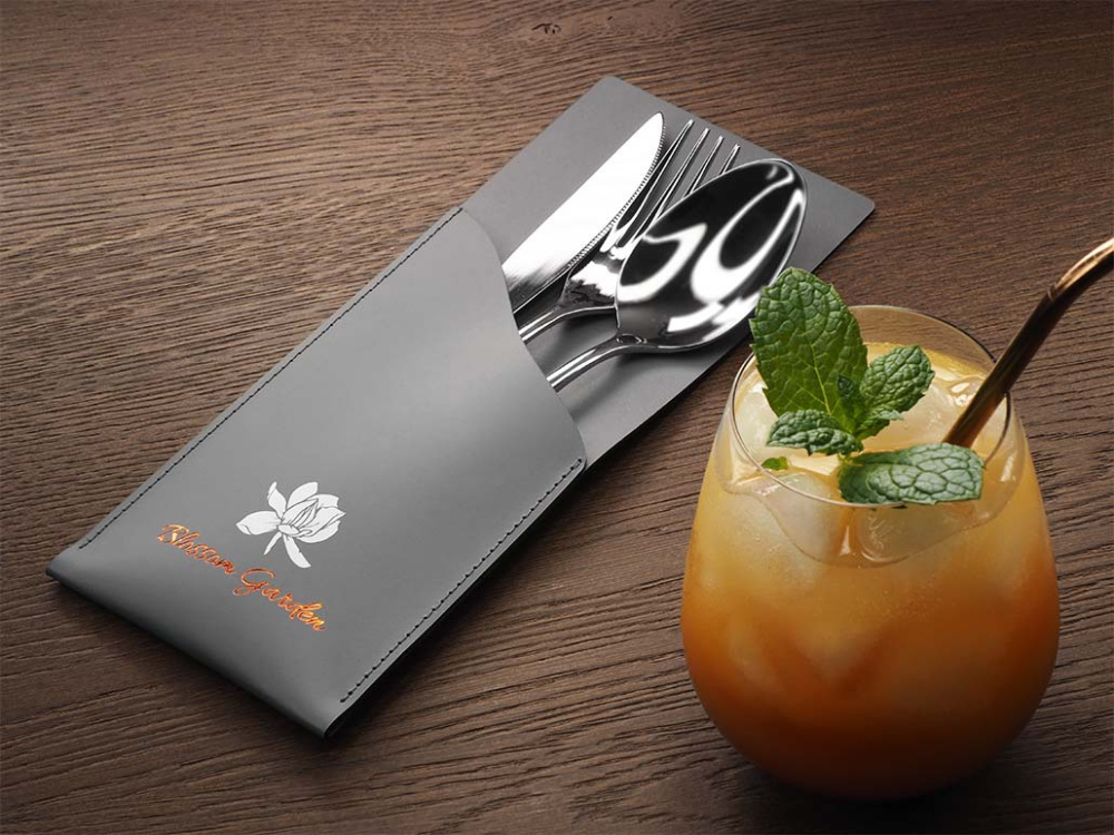 Logo trade promotional giveaways image of: Cutlery case 1598094