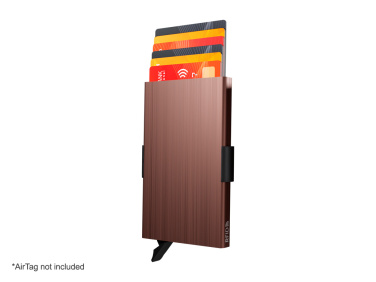 Logo trade business gifts image of: RFID credit card case with holder for AirTag 2163155