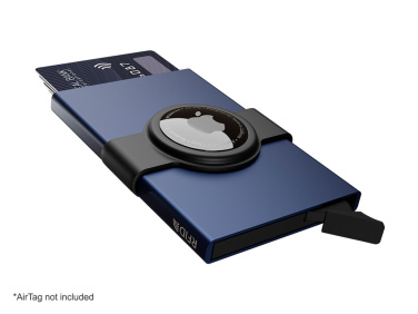Logo trade promotional merchandise image of: RFID credit card case with holder for AirTag 2163108