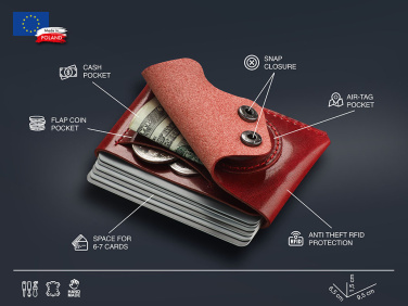 Logotrade corporate gift image of: Wallet with AirTag holder 1936141