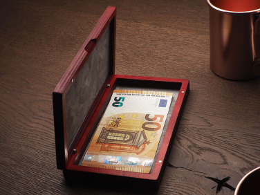 Logo trade promotional gifts picture of: Wooden bill box 1816121