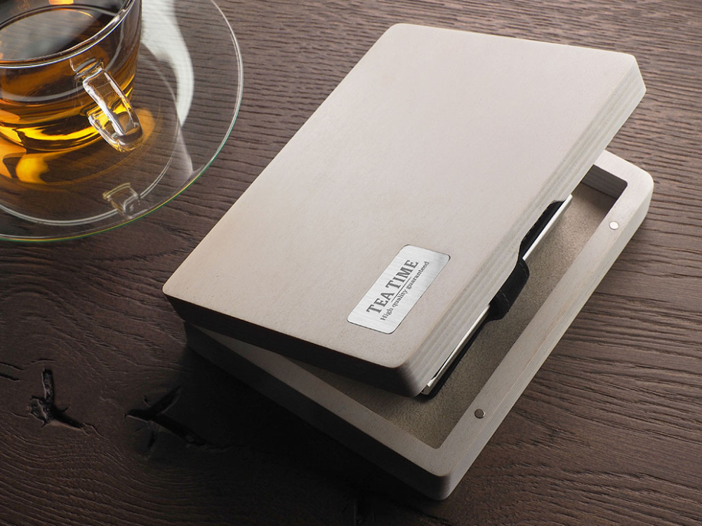 Logo trade promotional gifts image of: Wooden box 1819121