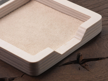 Logo trade promotional gifts image of: Wooden memo card box 1832121