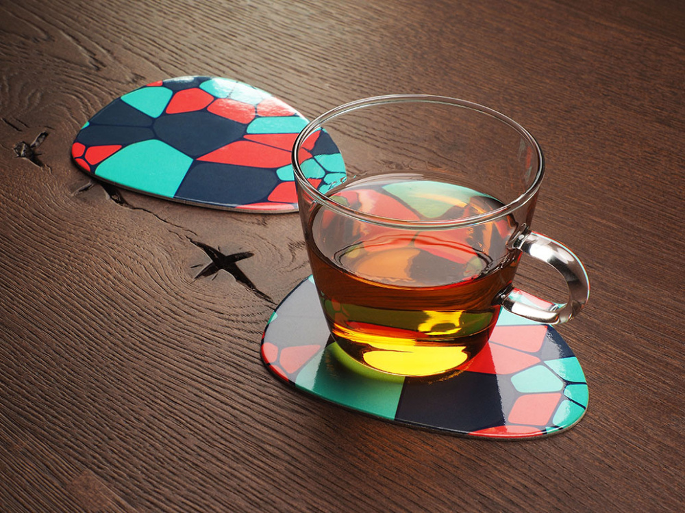 Logo trade business gifts image of: Printed paper coaster 1840117