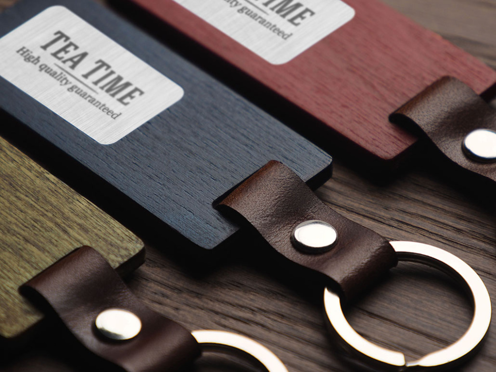 Logotrade promotional item image of: Wooden keyring 1853121