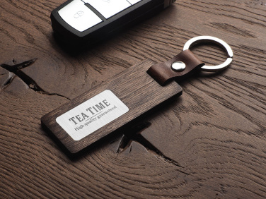 Logotrade promotional gift picture of: Wooden keyring 1853121