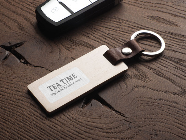Logotrade advertising products photo of: Wooden keyring 1853121