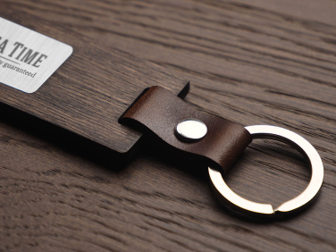 Logo trade promotional gifts image of: Wooden keyring 1853121