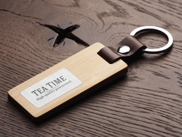 Logotrade promotional product picture of: Wooden keyring 1853292