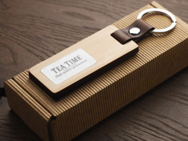 Logotrade promotional item image of: Wooden keyring 1853292