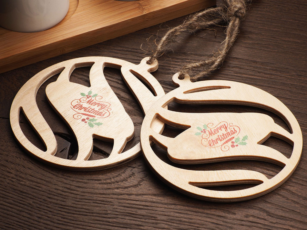 Logotrade advertising product image of: Wooden Christmas Decoration 1856121