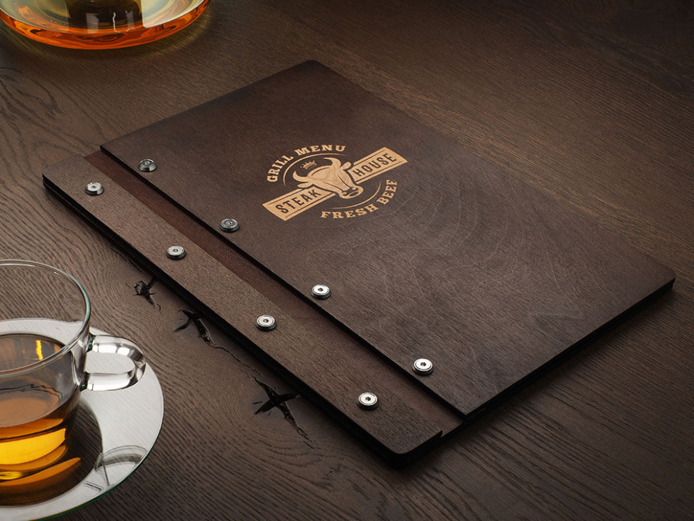Logo trade promotional giveaways picture of: Menu cover 1860121