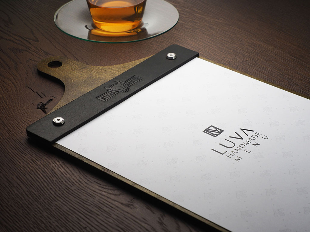Logo trade promotional gift photo of: Menu cover 1861121