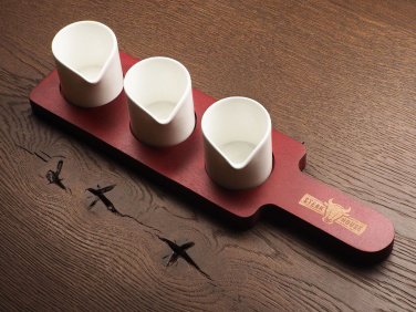 Logotrade promotional product picture of: Wooden 3 Shot Serving Board 1863121