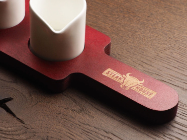 Logotrade promotional product picture of: Wooden 3 Shot Serving Board 1863121