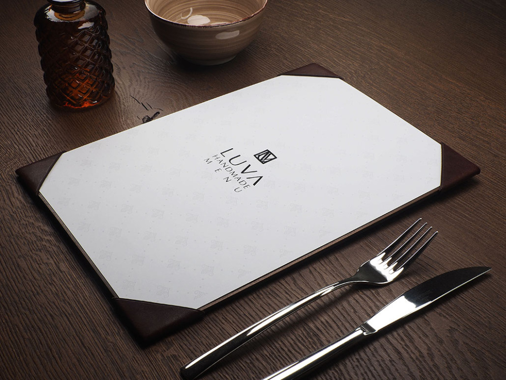 Logo trade business gifts image of: Menu pad 1869121