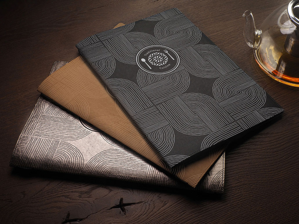 Logo trade promotional giveaways image of: Menu cover Ambiente 1178299