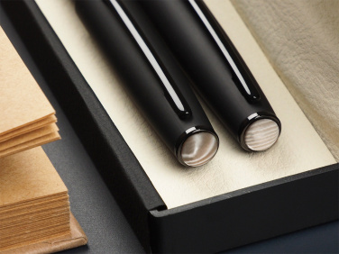Logo trade promotional products picture of: Striped Flint Pen set 1284036