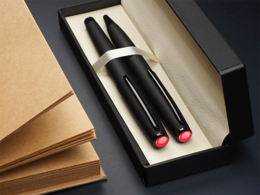 Logo trade promotional product photo of: Coral stone Pen set 1285036