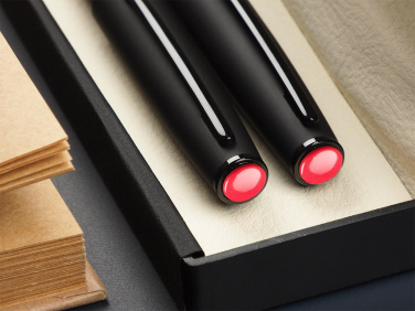 Logo trade promotional gifts image of: Coral stone Pen set 1285036