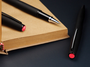 Logo trade promotional giveaways picture of: Coral stone Pen set 1285036