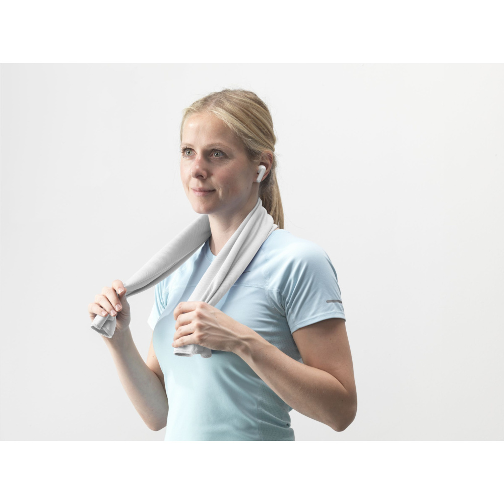 Logotrade promotional merchandise picture of: CoolDown RPET sports cooling towel